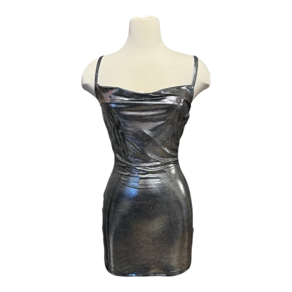 Metallic Silver Women's Dress